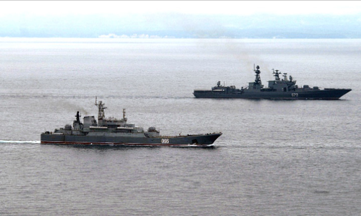 Nave militare rusesti au deturnat un vas turcesc in Marea Neagra