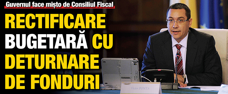 Rectificare bugetara cu deturnare de fonduri