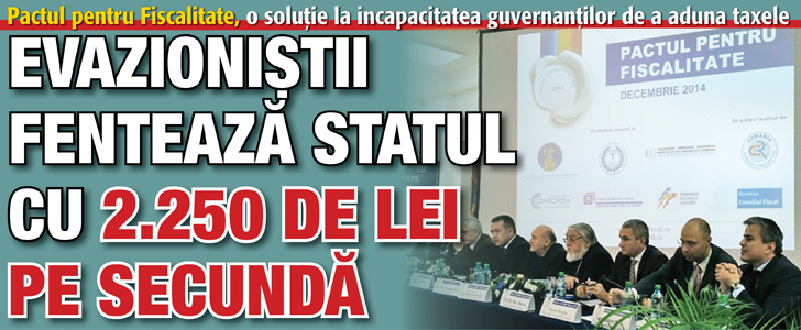 Evazionistii fenteaza statul cu 2.250 de lei pe secunda