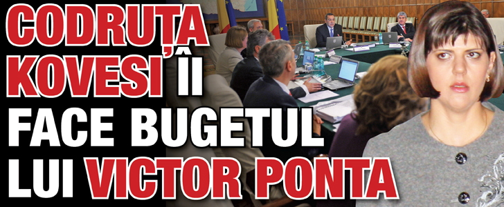 Codruta Kovesi ii face bugetul lui Victor Ponta