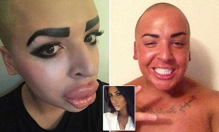 Un make-up artist englez a cheltuit o avere ca sa semene, chiar deloc, cu Kim Kardashian!