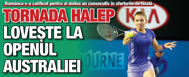 Tornada Halep loveste la Openul Australiei