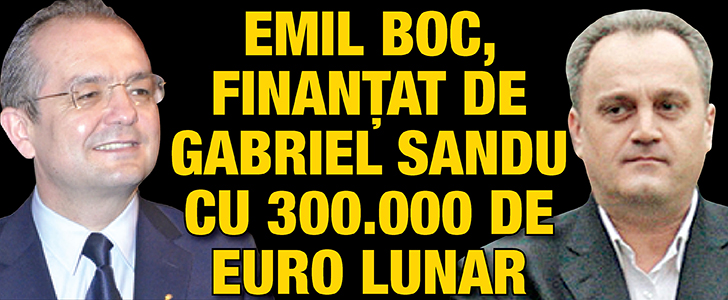Emil Boc, dat in gat de Gabriel Sandu