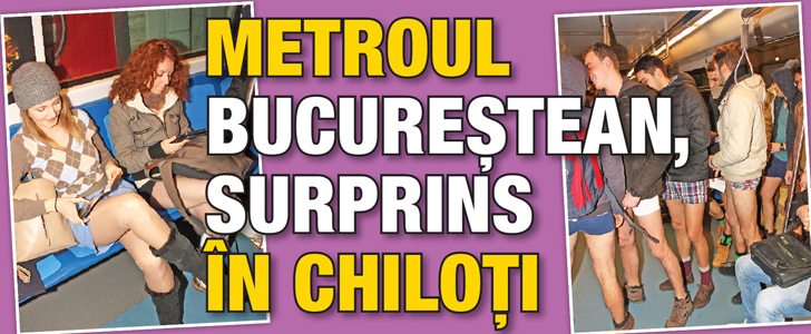 Metroul bucurestean, surprins in chiloti