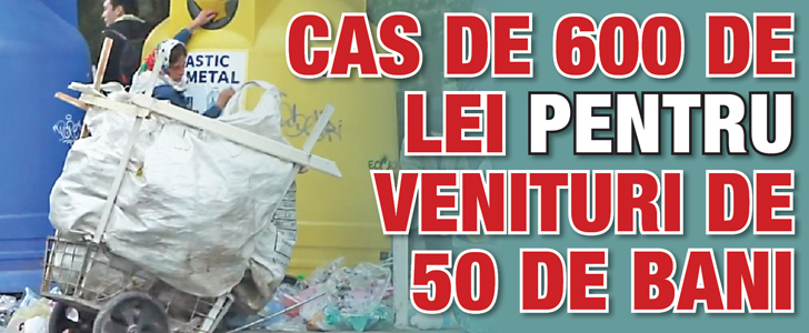CAS de 600 de lei pentru venituri de 50 de bani