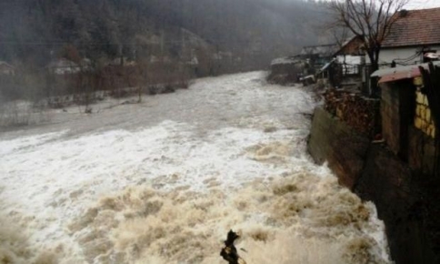 COD PORTOCALIU. Pericol de inundatii pe trei rauri din judetele Timis si Caras Severin
