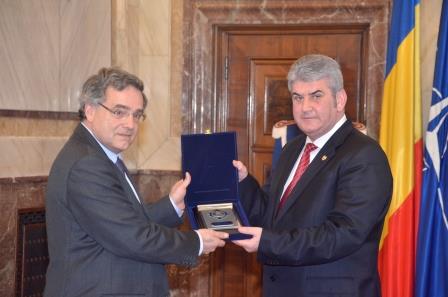 Ambasadorul Frantei in Romania a primit cea mai inalta distinctie a MAI – Placheta de Onoare