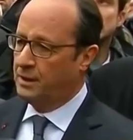 Presedintele francez, la locul masacrului din Paris (VIDEO)