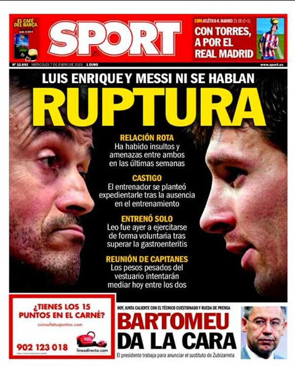 Messi a sarit sa-l bata pe Luis Enrique!