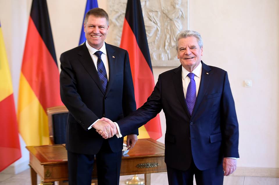 Klaus Iohannis, incantat de intalnirea cu presedintele Germaniei