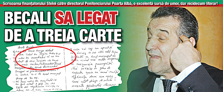 Becali „sa legat” de a treia carte