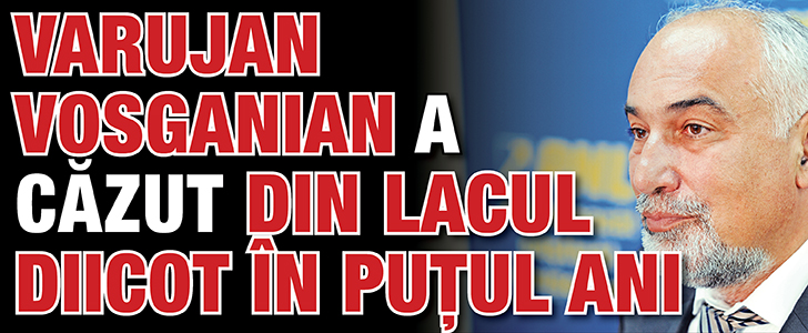 Varujan Vosganian a cazut din lacul DIICOT in putul ANI