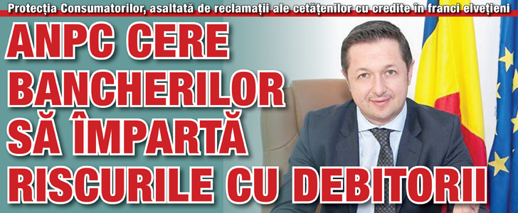ANPC cere bancherilor sa imparta riscurile cu debitorii