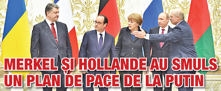 Merkel si Hollande au smuls un plan de pace de la Putin