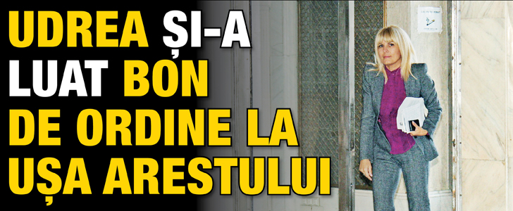 Udrea si-a luat bon de ordine la usa arestului