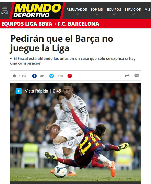 Procuratura spaniola cere retrogradarea Barcelonei!