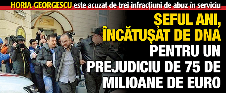 Seful ANI, incatusat de DNA pentru un prejudiciu de 75 de milioane de euro