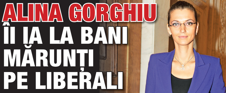 Alina Gorghiu ii ia la bani marunti pe liberali