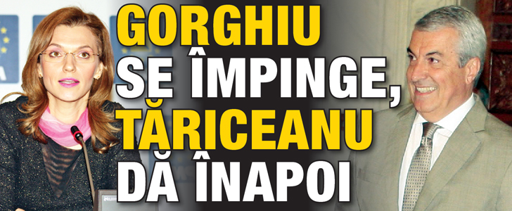 Gorghiu se impinge, Tariceanu da inapoi