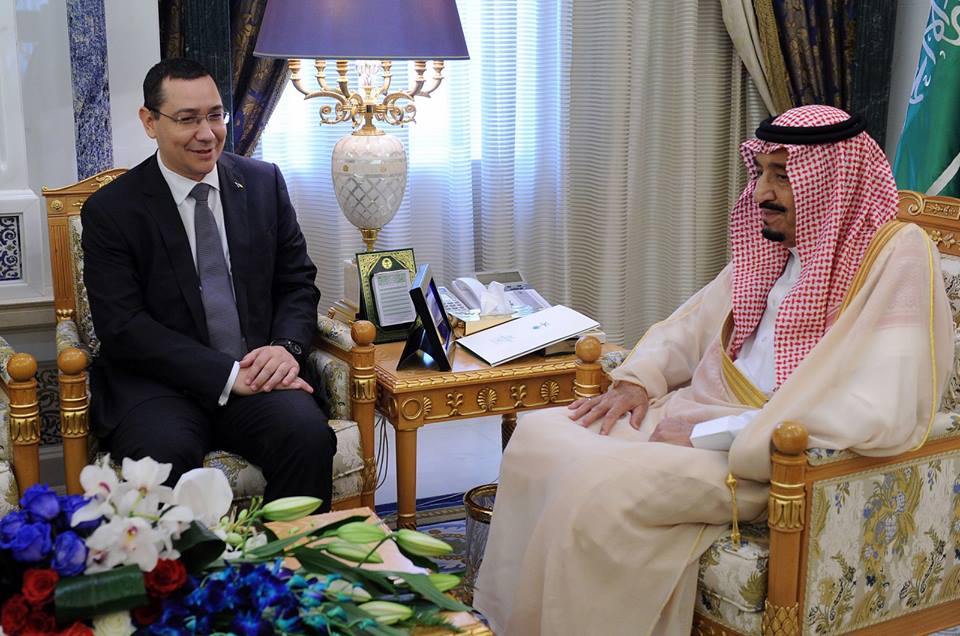 Premierul Victor Ponta s-a intalnit cu regele Arabiei Saudite