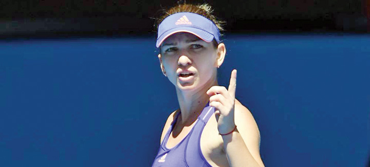 simona halep avertisment