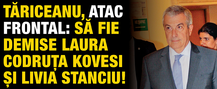Tariceanu, atac frontal: Sa fie demise Laura Codruta Kovesi si Livia Stanciu!
