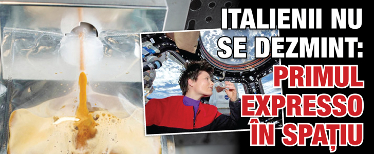 Italienii nu se dezmint: primul expresso in spatiu