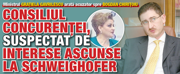 Consiliul Concurentei, suspectat de interese ascunse la Schweighofer