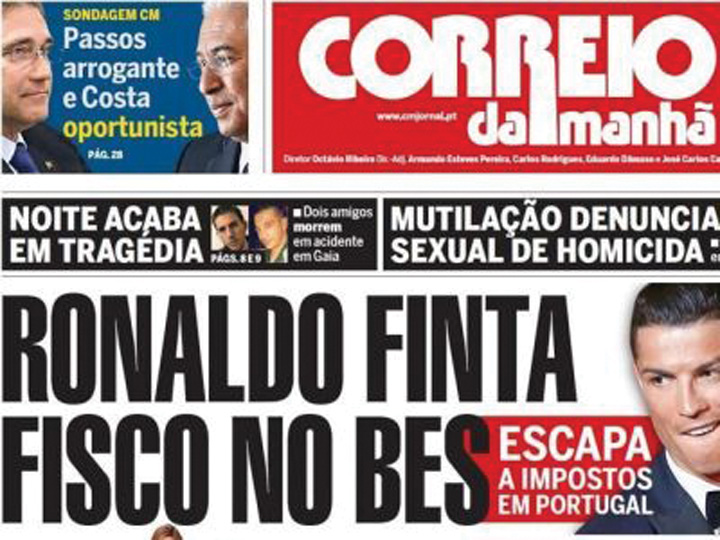 Cristiano Ronaldo a driblat pana si Fiscul din Portugalia!