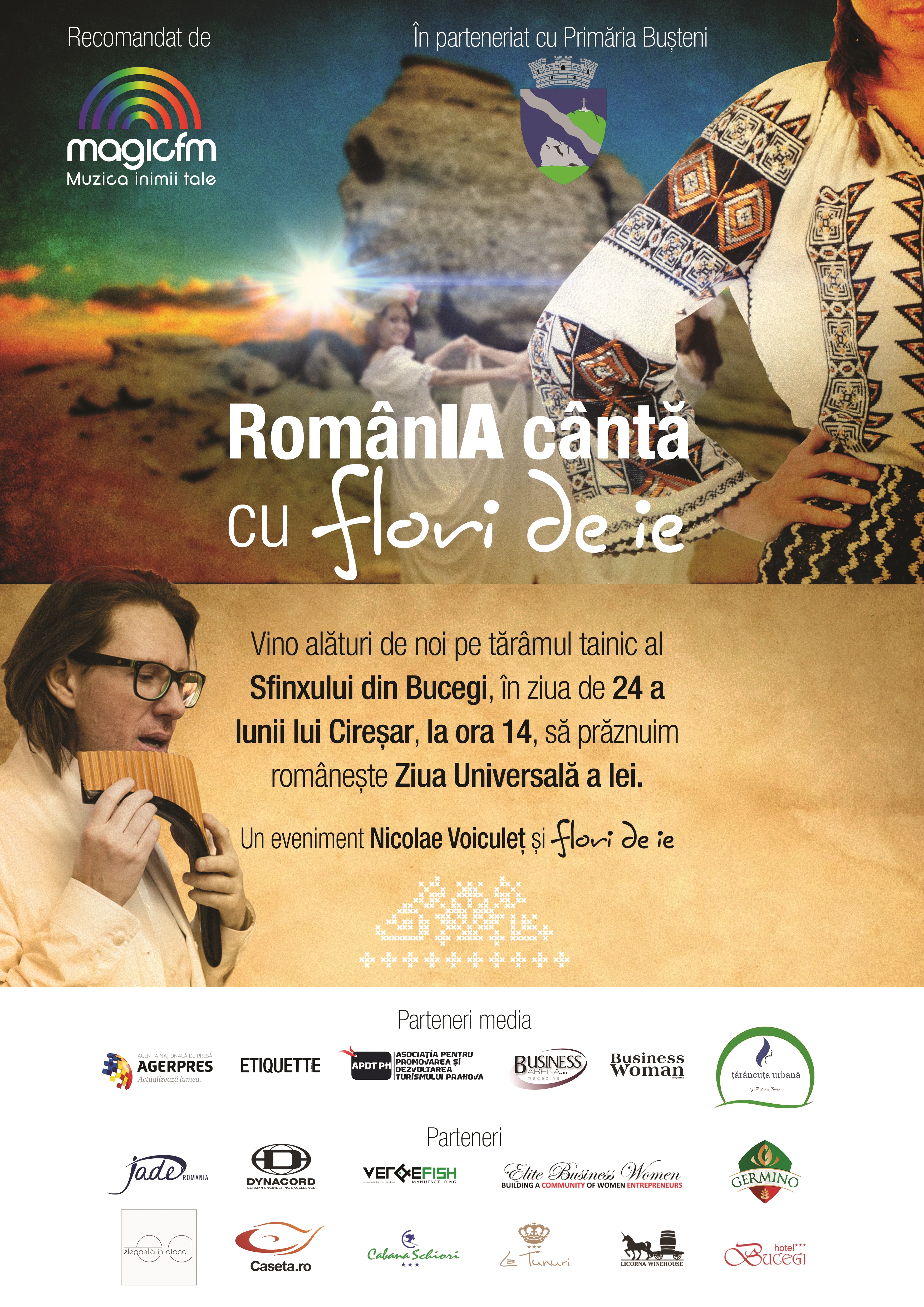 Nicolae Voiculet canta pe 24 iunie langa Sfinx