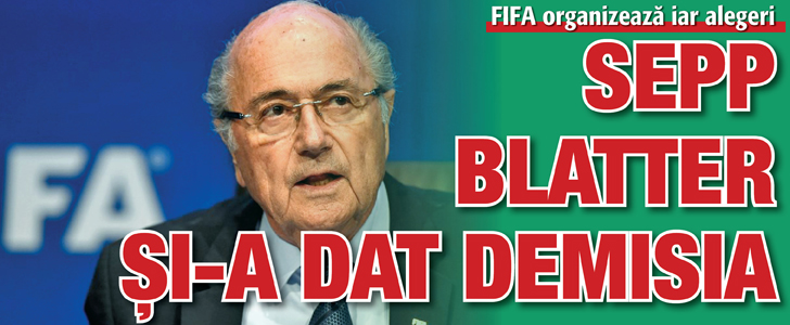 Si-a dat demisia! FIFA organizeaza iar alegeri!