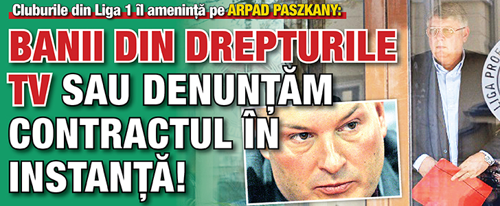 Banii din drepturile tv sau denuntam contractul in instanta!
