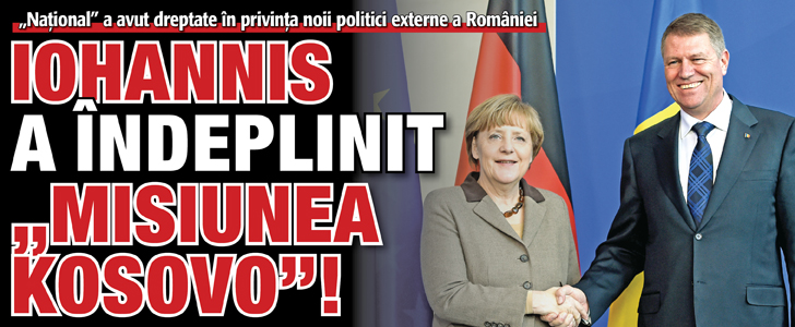 Iohannis a indeplinit „Misiunea Kosovo”!