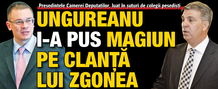 Ungureanu i-a pus magiun pe clanta lui Zgonea