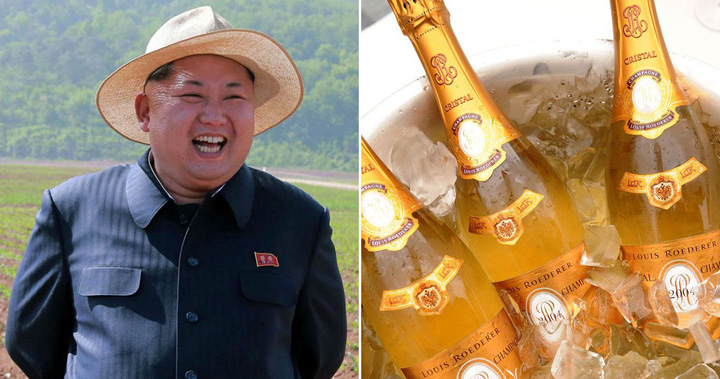 Kim Jong-un bea doua sticle de sampanie la masa