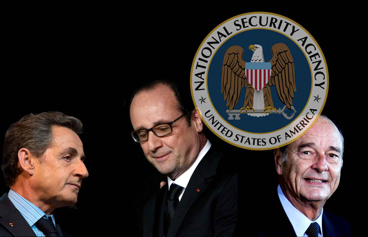Ultimii trei presedinti ai Frantei, spionati de americani