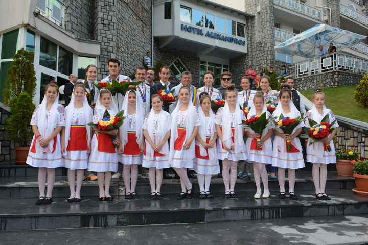 Campionii romani de la Baku au sarbatorit victoria la Busteni