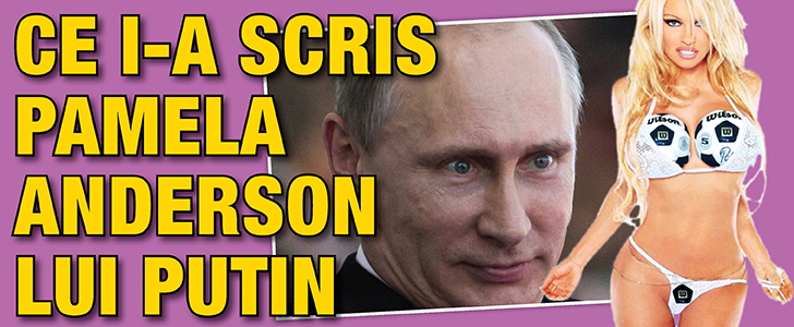 Ce i-a scris Pamela Anderson lui Putin