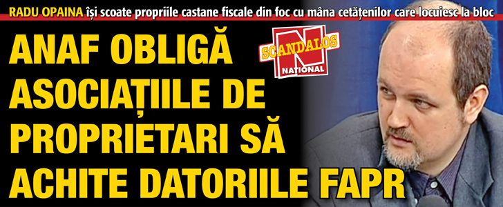 ANAF obliga asociatiile de propietari sa achite datoriile FAPR