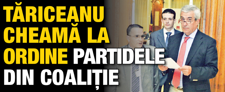 Tariceanu cheama partidele din coalitie la ordine