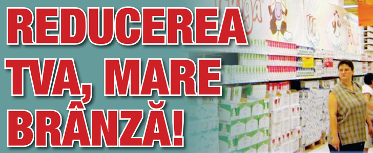 Reducerea TVA, mare branza!