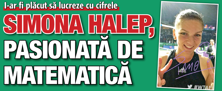 Halep, pasionata de matematica