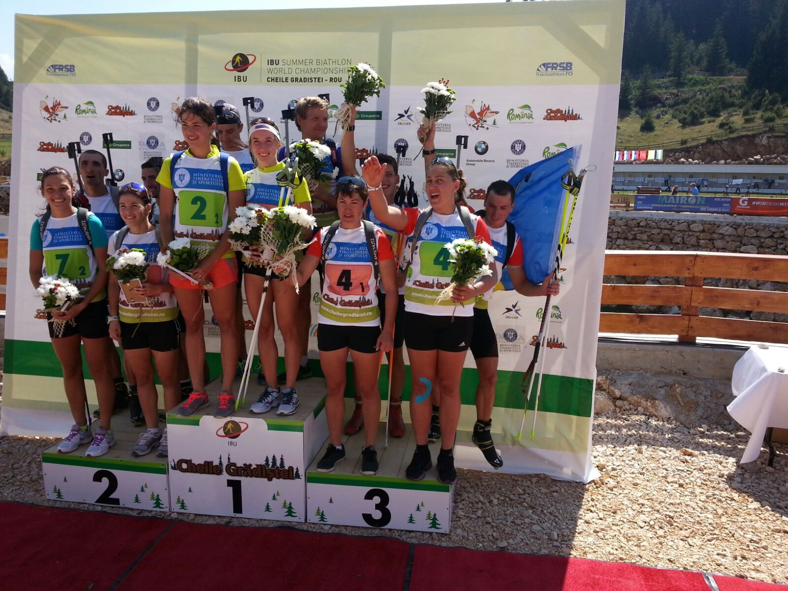 Rezultat spectaculos! Stafeta mixta de biatlon a Romaniei, bronz la Campionatul Mondial