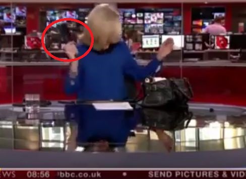 O altfel de stire: Prezentatoare de la un celebru post TV, surprinsa pieptanandu-se, in direct! (VIDEO)