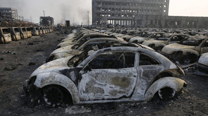 Exploziile de la Tianjin ii costa pe  asiguratori 1,5 miliarde de dolari