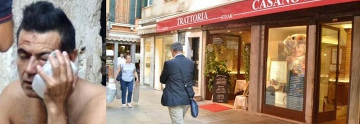 A sarbatorit 20 de ani de casnicie intr-un restaurant din Venetia, mancand vita si bataie!
