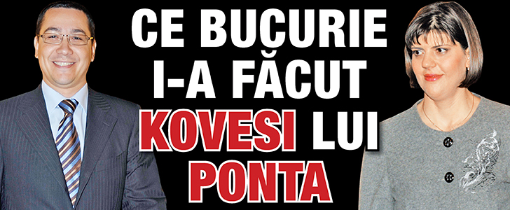 Ce bucurie i-a facut Kovesi lui Ponta