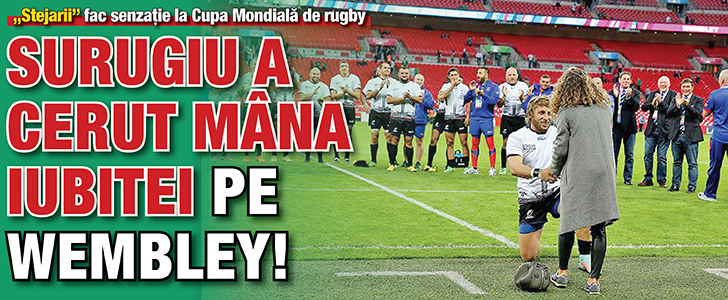 Surugiu a cerut mana iubitei pe Wembley!
