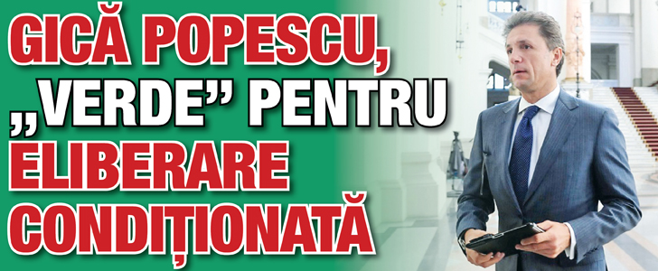 Gica Popescu, „verde” pentru eliberare conditionata