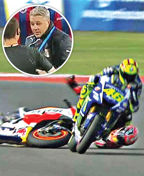 Valentino Rossi neaga ca antrenorul Astrei a lovit un arbitru!